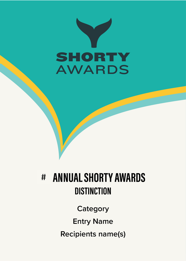 Shorty Awards Plaque Shorty Awards Humblebrag Shop