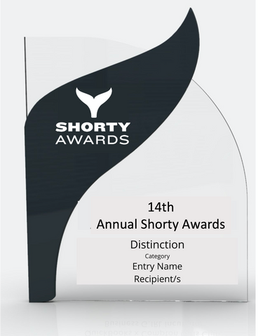 14th Annual Shorty Awards Plaque Set / 3 Plaques